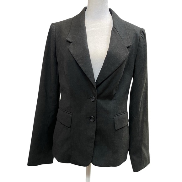 THE LIMITED Women’s Size 6 Charcoal Gray Tailored 2 button lined Blazer Jacket - Picture 3 of 10